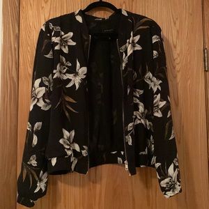 Floral Bomber style jacket